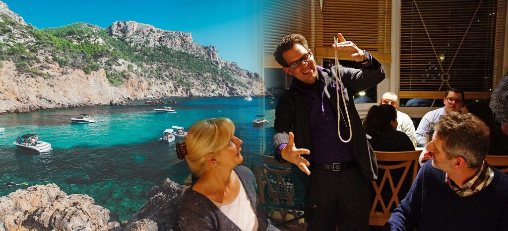 Der Show-Hütchenspieler auf Mallorca